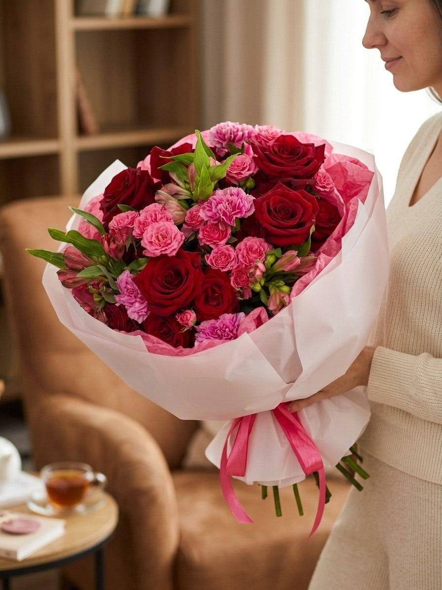 Авторский букет «Огненное очарование»